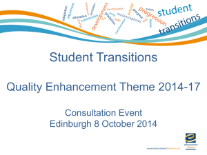 Student Transitions - the Enhancement Themes website