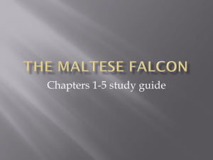 Maltese Falcon study guide 1-5
