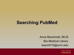 Searching PubMed and Google Scholar