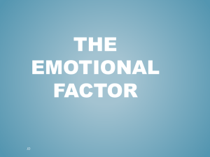 The Emotional Factor - Bannerman High School