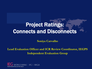 Project Ratings - Independent Evaluation Group