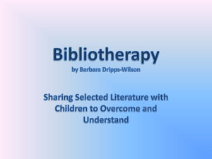 Bibliotherapy - Slippery Rock University