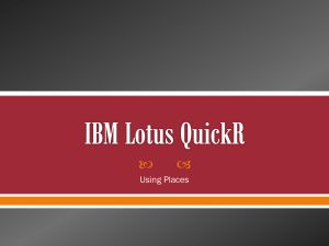 IBM Lotus QuickR