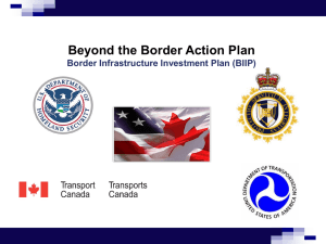 Border Infrastructure Investment Plan
