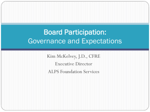 Setting rules for Board participation