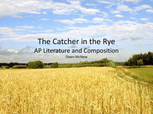 The Catcher in the Rye - Paintsville Independent Schools