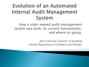 Evolution of an Automated Internal Audit Management System