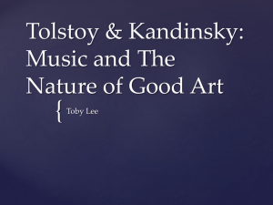 Tolstoy, Music, and The Nature of Good Art