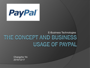 The concept and business usage of paypal PDF