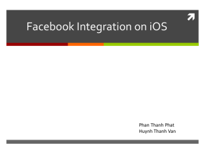 Facebook Integration on iOS