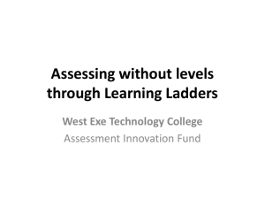 Assessing without levels - School