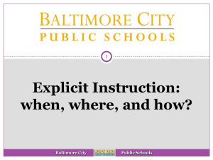 Explicit Instruction - When, where, and how (new window)