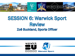 Warwick Sport Review