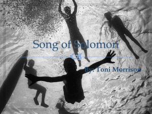 Novel Presentation- Song of Solomon