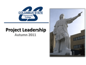 Project Leadership Presentation