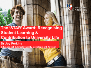 The *STAR* Award - Learning Lives Conference