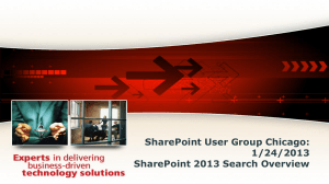 SPChi2013Search - Chicago SharePoint User Group