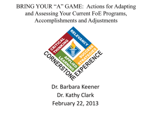BRING YOUR *A* GAME: Actions for Adapting and Assessing Your