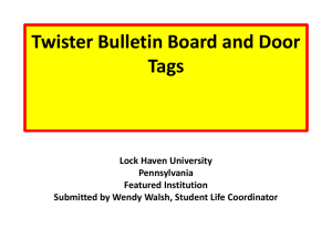 Twister Bulletin Board: College has many obstacles that