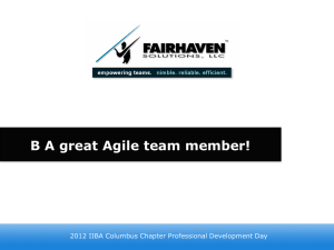 What is the “Agile Team”? - IIBA Columbus Ohio Chapter