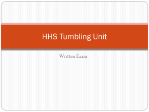 HHS Tumbling Unit - Sweetwater Physical Educators!