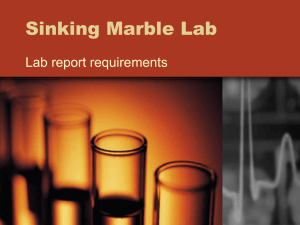 sinking marble lab requirements