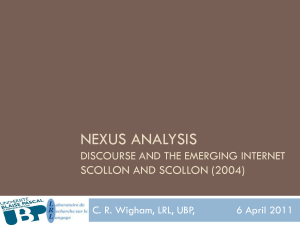 Nexus Analysis Discourse and the Emerging Internet