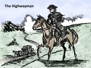 The Highwayman Poem Intro