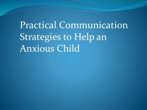 Strategies to Help an Anxious Child