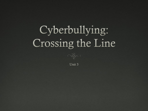 CyberbullyingCrossingTheLine - Digital Citizenship