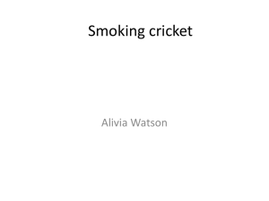 Alivia Watson science fair project smoking_crickets