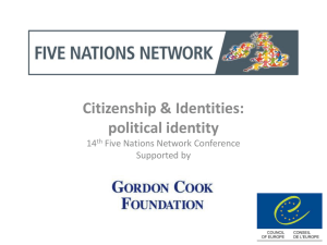 Citizenship & Identities: political identity