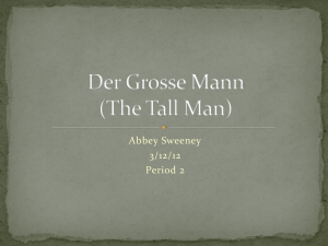 Der Grosse Mann (The Slender Man)