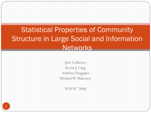 Statistical Properties of Community Structure in Large Social and