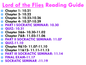 Lord of the Flies: READING LOGS