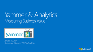 SDPS Yammer PoC - Measuring business value