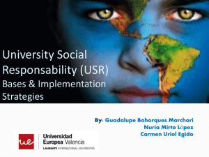 university social responsibility (rsu) bases and