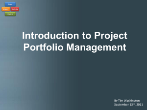 Overview of Portfolio Management Process