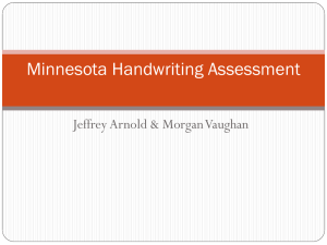 Minnesota Handwriting Assessment