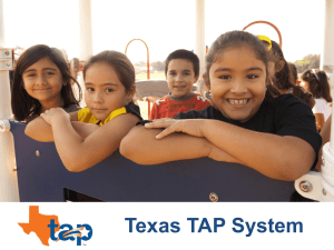 What is TAP? - Lancaster Independent School District