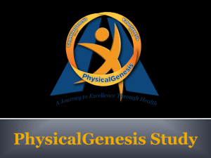 PhysicalGenesis Study PPT