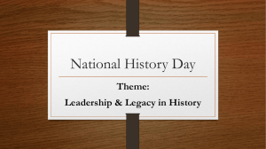 National History Day Guidelines