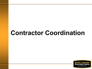 Contractor Coordination