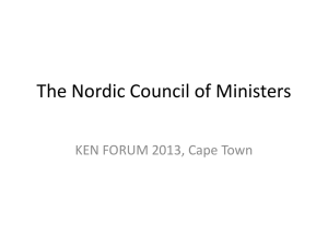 The Nordic Council of Ministers
