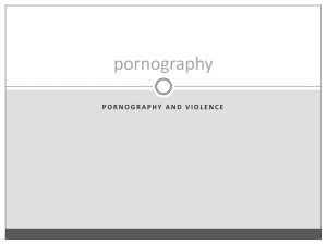 Pornography and violence
