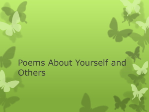 Poems About Yourself and Others