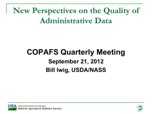 New Perspectives on the Quality of Administrative Data