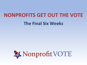 Nonprofits Get Out the Vote 9-20-12 PPT