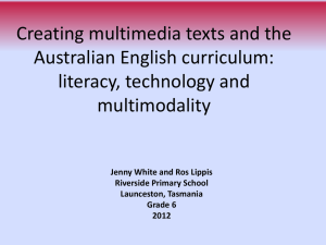 Multimedia text and the Australian English curriculum