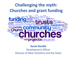 Challenging the myth: Churches and grant funding